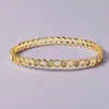Novo Bracelete Versátil de Zircônia de Comércio Exterior para Uso Diário, Festas e Ocasiões Formais; Joias de Moda Simples, Luxo Leve, de Nicho