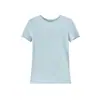 Camiseta Básica de Manga Corta Delgada Transpirable Versátil Estilo Coreano Perezoso Ajustada con Dobladillo Corto para Mujer, Verano ZJ