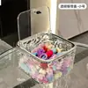 Caja de Almacenamiento de Accesorios para el Cabello Infantil Escritorio Transparente Anillos para el Cabello Banda de Goma Caja Organizadora Cuerda para el Cabello de Niña Horquilla Pasador Caja de Joyería