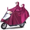 Impermeable para Vehículo Eléctrico, Estilo Padre e Hijo, Para una o Dos Personas, Poncho de Lluvia Extragrande, Protección Larga contra la Lluvia para Moto y Scooter Eléctrico, Cubre todo el Cuerpo contra Lluvia Fuerte