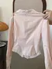 Blusa de renda rosa para mulheres, de alta qualidade, luxo leve, rejuvenescedora, estilosa, novo estilo puro de primavera 2026, top que afina a cintura