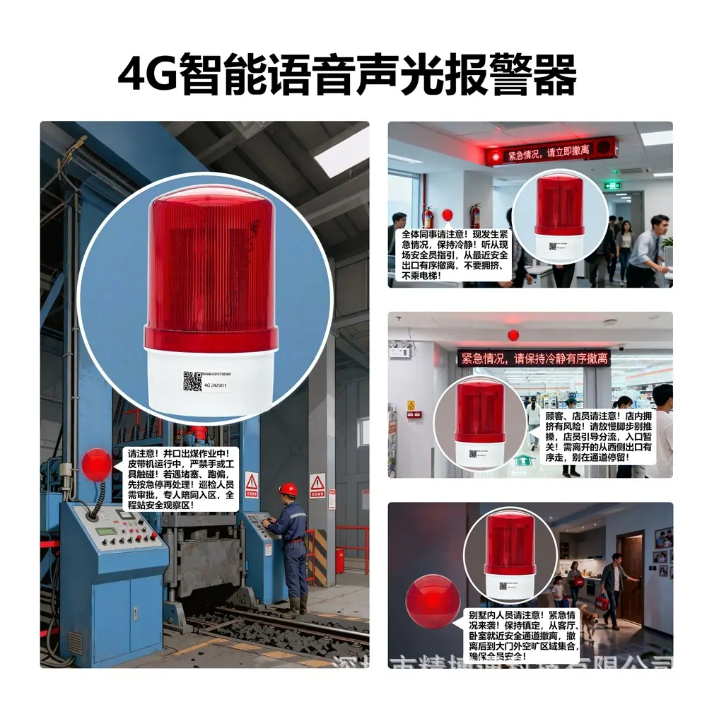 4G旋转声光报警器