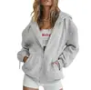 Sudaderas con Cremallera Transfronterizas para Adolescentes, Chaquetas de Otoño e Invierno, Sudaderas, Sudaderas Casuales con Cordón, Cárdigans