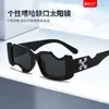 Nuevas Gafas de Sol de Moda Callejera con Montura Cuadrada Dentada Forma Especial Ins Estilo Popular Fiesta Hip-Hop Gafas de Sol Personalizadas