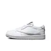 Zapatos Putian transfronterizos AJ1 White Zongzi Swoosh Invertido Guerrero Negro Mocha comercio exterior Jordan 1 co-branded zapatos deportivos de baloncesto para hombre y mujer