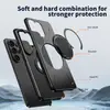 Adecuado para comercio exterior transfronterizo, funda para Samsung S26ultra, funda para teléfono móvil con soporte magnético para coche giratorio de 360 grados, anticaída S27