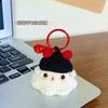 DIY Halloween Dress-up Pequeno Fantasma Pingente Tecido à Mão Bolsa Acabada Acessórios Bonito Casal Namorada Chaveiro
