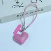 Estilo minimalista Huayang colgante de corazón de cuero correa para teléfono cordón de PU colgante accesorio de bolso correa de muñeca correa de transporte portátil