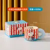 Snoopy Colorido Cerámica para el Hogar Platos de Cerámica para Niños Platos de Ensalada Platos de Desayuno Tazón Creativo para Fideos Tazón para Sopa Cuchara Palillos Vajilla