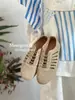 Mocasines Casuales Calados para Mujer, Zapatos de Piel para Primavera y Verano, Sandalias Deportivas con Cordones, Tenis para Correr