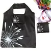 Sacola de Compras Dobrável Personalizada Supermercado Presente Saco de Armazenamento com Cordão 210D Pasta Tecido Oxford Saco Quadrado Atacado