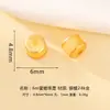 Plata 925 Chapada en Oro Cera de Abeja Ámbar Amatista Amarilla Birmana Ágata Verde Cuentas Espaciadoras Cuentas de la Fortuna Pulsera DIY Accesorios de Joyería