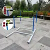 Pista de Entrenamiento Físico Suave para Vallas Atletismo Vallas Infantiles Combinación Desmontable Competición Escolar Ajustable