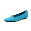 Zapatos Planos Cómodos de Moda de Nicho 2cm Boca Poco Profunda Suela Suave 2026 Verano Nuevos Cuadrados Sin Cordones de Piel