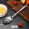 Juego de Utensilios de Cocina de Acero Inoxidable: Espátula de Cocina, Espátula Ranurada, Cuchara Ranurada, Cuchara para Sopa, Cuchara para Arroz, Cuchara para Harina, Tenedor para Carne, Juego de Cocina de Siete Piezas