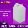 Jarra de Plástico Translúcida de 10L con Marcas de Medición, Jarra Plana para Pintura y Pasta de Color, Contenedor Cuadrado de 10 Litros, Jarra de Boca Pequeña de 10L, Contenedor Cuadrado