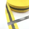 Tiras Refletivas de 1cm, Fita de Alta Luminosidade, Tiras de Tecido Ignífugo, Mochilas Escolares para Estudantes, Tiras de Advertência para Tráfego Noturno, Fita Refletiva