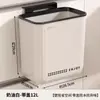 Lixeira da cozinha com tampa Porta do armário doméstico Porta do vaso sanitário montado na parede do banheiro Sala de estar pendurada Cesta de papel de armazenamento criativo