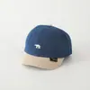 Boné de Baseball Fofo Estilo Coreano para Crianças, Urso Polar de Desenho Animado, Chapéu de Sol para Meninas, Novo Boné Jeans de Aba Curta Estilo Bico de Pato