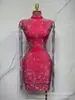 Vestido de fiesta sexy con flecos de lentejuelas de diamante plateadas, lujoso y brillante, elegante vestido de socialité