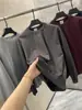 Clássico Americano Retrô Outono/Inverno Novo Solto Casual Simples Versátil Gola Redonda Lisa Manga Longa Moletom Masculino Tendência