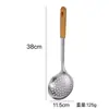 Juego de Espátulas de Acero Inoxidable con Mango Creativo de Grano de Madera, Utensilios de Cocina para el Hogar, Espátula para Cocinar, Cuchara para Sopa, Espátula para Freír, Colador, Cuchara para Arroz
