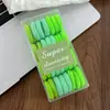 Suministro Transfronterizo de Aro para Toalla de Diadema de Alta Elasticidad, Goma para el Cabello Colorida sin Costuras, Diadema para Cola de Caballo, Goma para el Cabello de Bola Versátil