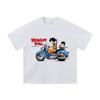 Camiseta de Hombre Oversize Street Anime Estampado de Personaje de Dibujos Animados Japoneses Algodón Suelto Manga Corta Modelos para Hombre y Mujer