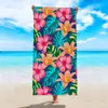 Toalla de Playa Floral Colorida Microfibra Secado Rápido Absorbente Toalla de Baño Toalla de Playa Planta Tropical Toalla de Playa Floral