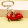 Modelo de motocicleta chaveiro liga simulação scooter pingente carro chaveiro publicidade pequenos presentes por atacado