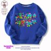 Sudadera de Jardín de Infancia Ropa de Jardín Algodón Estilo Otoño e Invierno Unisex para Niños Manga Larga Forro Polar Estampado Superior Estilo Moderno
