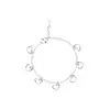 Pulseira da moda pulseira coração de amor Europa e Estados Unidos camada única flor de pêssego mini tornozeleira em forma de coração fornecimento direto de fabricantes Taobao atacado