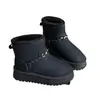 Botas de Neve com Salto Escondido Femininas 2026 Chegada Nova de Inverno Plus Veludo Espessado Casual Quente Sapatos de Algodão Tira de Fivela Nordeste Botas Curtas Femininas
