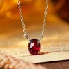 Prata Esterlina S925 Pedra Natural Colorida Corrente Clavícula Feminina Topázio Citrino Pingente Multicolor Versátil para o Dia a Dia Pedra Colorida Atacado