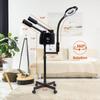 Vaporizador Facial Transfronterizo Nuevo 3 en 1 Versión Pantalla Táctil Doble Tubo con Luz Fría LED Lupa Spray Caliente y Frío Especial para Salón de Belleza