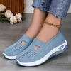 Zapatos para Mujer Temu Zapatos Casuales Slip-On Transfronterizos Talla Grande Zapatos de Mujer Zapatos de Exportación Flats Tejido de Mosca Tela Transpirable