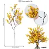 Haste Única de Flor Artificial Gipsofila com Tecido de Seda, Arranjo de Flores Colorido para Decoração de Sala de Estar em Casa, Atacado Transfronteiriço