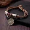 Pulseras Retro Europeas y Americanas de las Doce Constelaciones para Hombres y Mujeres, Parejas, Pulseras para Estudiantes, Pulseras Tejidas a Mano, Venta al por Mayor Transfronteriza