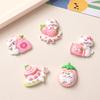 Accesorios de resina de dibujos animados para hacer tú mismo, accesorios en la tarjeta, fruta, gato, crema, pegamento, pinza para el cabello hecha a mano, funda para teléfono móvil, hebilla para zapatos, accesorios