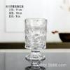 Estilo europeu ins vintage relevo alto vaso de vidro transparente alto sentido flores pequeno vaso enfeites de mesa atacado