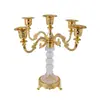 Suporte de Vela de Metal Europeu Adereços para Jantar à Luz de Velas Casamento Romântico Decoração de Mesa Retrô Enfeites Venda Direta da Fábrica