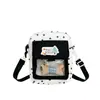 Bolsa Cruzada Pequeña de Nylon Estilo Japonés Linda, Nueva Moda de Temporada Estilo Ins para Teléfono de Niña, Bolso Cuadrado Pequeño de un Solo Hombro