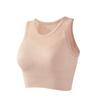 Sutiã esportivo de uma peça fina oca para fora nas costas com roupas externas de uso fixo no peito com almofada à prova de choque para o verão