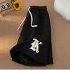 Pantalones Cortos Deportivos Estilo Americano High Street para Hombre y Mujer de Moda Combinan con Todo Verano Nueva Llegada Pantalones de Cinco Tiras Estampados Sueltos Finos Casuales