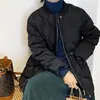Abrigo de algodón con relleno de plumón para mujer, largo medio de invierno, entallado en la cintura, adelgazante, chaqueta ligera de algodón para figuras petite, nuevo estilo 2026