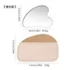 Paleta de Acero Inoxidable Pala para Base de Maquillaje Barra de Color Anillo Raspador de Base Líquida de Acero Inoxidable Forma de Corazón Herramienta de Maquillaje