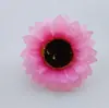 Cabeça de Girassol Simulada de 6cm, Girassol de Seda, Flor Artificial Decorativa Feita à Mão DIY, Acessórios Florais em Múltiplas Cores