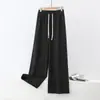 Novas calças de pijama xadrez de perna larga para outono e inverno de 2026 para mulheres, quentes, compridas, de perna reta, casuais, para casa, adequadas para uso externo