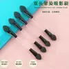 Atacado Cabo Transparente Pincel de Sombra Double-ended Pincel para Olhos Ferramenta de Maquiagem Cotonete de Látex Algodão Pincel de Beleza Pincel para Sombra