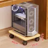 Soporte para torre de computadora para uso doméstico, base móvil para gabinete de escritorio con ruedas, estante de almacenamiento, bandeja para debajo del escritorio de oficina